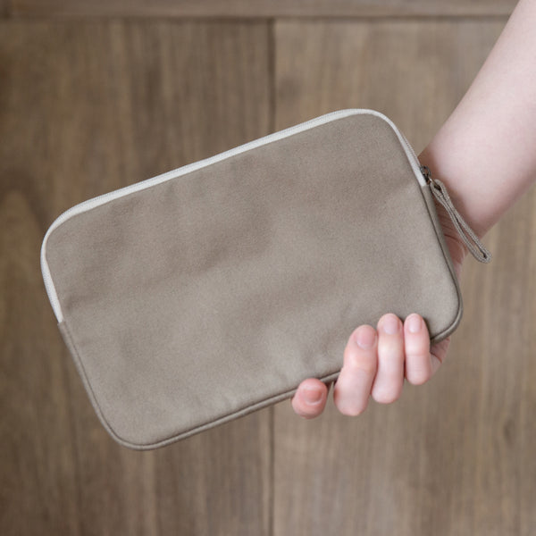 A6 Size Canvas Utility Pouch by Yuyake | Made in Japan