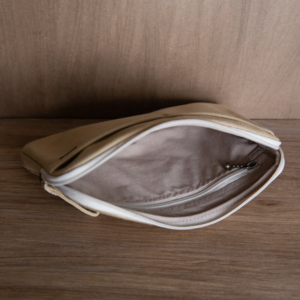 A6 Size Canvas Utility Pouch by Yuyake | Made in Japan