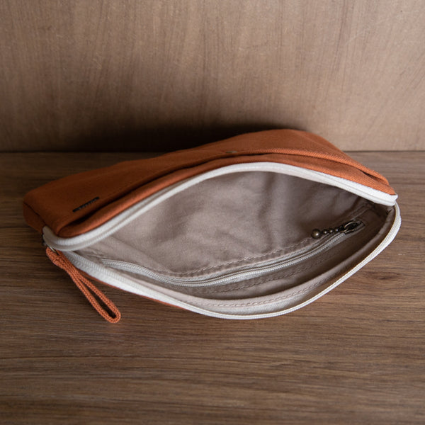 A6 Size Canvas Utility Pouch by Yuyake | Made in Japan