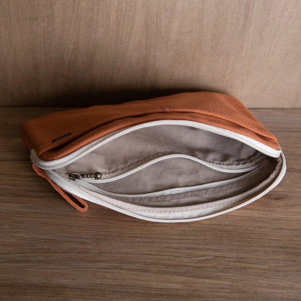 A6 Size Canvas Utility Pouch by Yuyake | Made in Japan