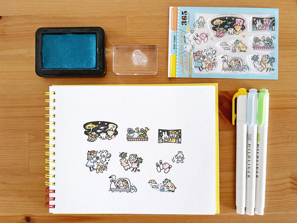 Sakuralala - 365 : Clear Stamp Set Day By Day Series: Fun Times