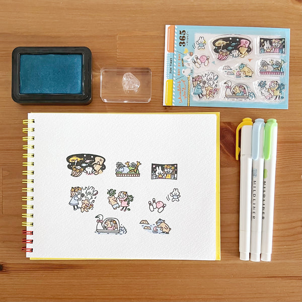 Sakuralala - 365 : Clear Stamp Set Day By Day Series: Fun Times