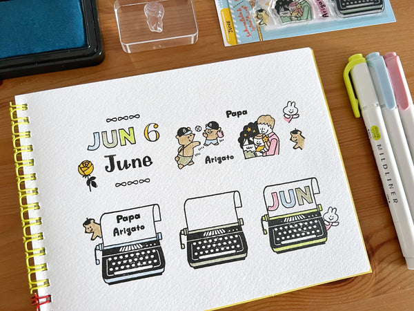 Sakuralala - 365 : June 2023 | Clear Stamp Set Day By Day Series