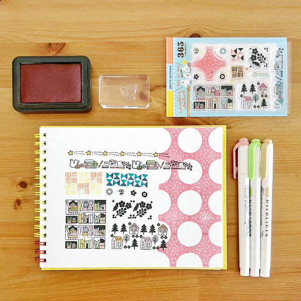 Sakuralala - 365 : Pretty Patterns | Clear Stamp Set