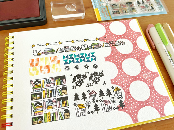Sakuralala - 365 : Pretty Patterns | Clear Stamp Set