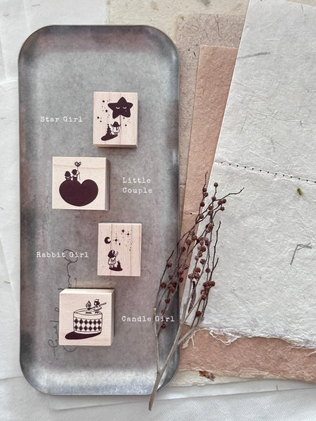 Little Ordinary People Rubber Stamp Series - Nove Production