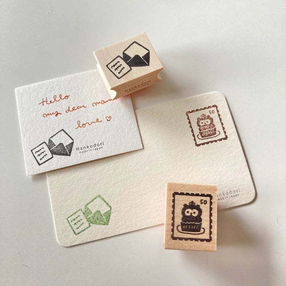 Hankodori はんこどり 5019 - Stationery Letter and Diary series - Full Rubber Stamp Set