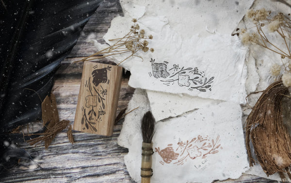 Black Milk Project Rubber Stamp Birds Series II - Birds Ornate BMP155