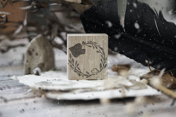 Black Milk Project Rubber Stamp - Birds Series II Wreath BMP153