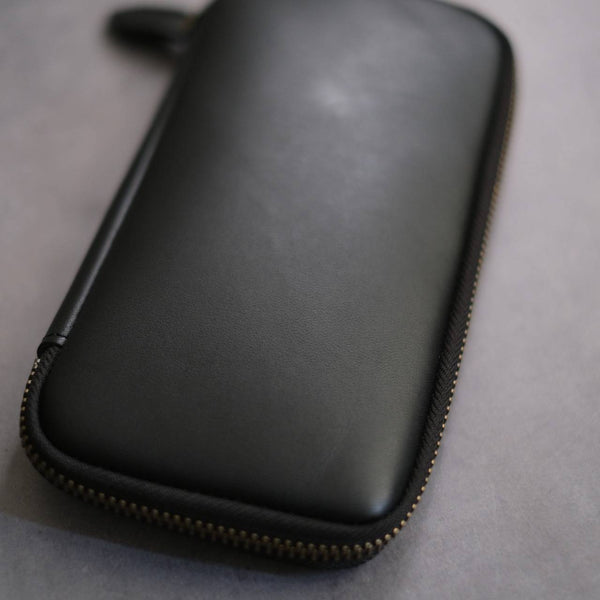 Leather Zip Pen Case by &Liebe Made in Japan Tochigi Leather