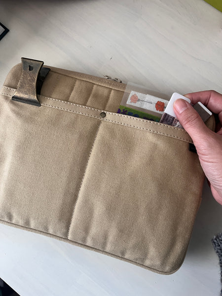 A5 Size Canvas Utility Pouch by Yuyake | Made in Japan