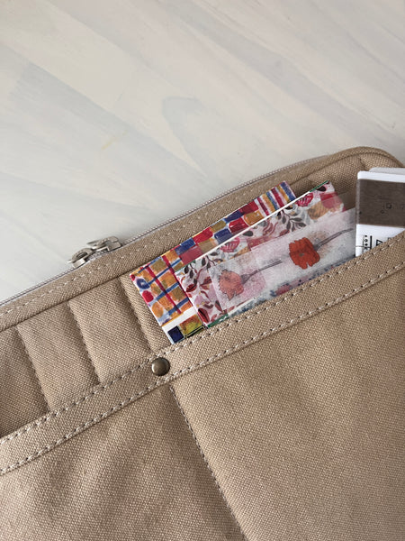 A5 Size Canvas Utility Pouch by Yuyake | Made in Japan