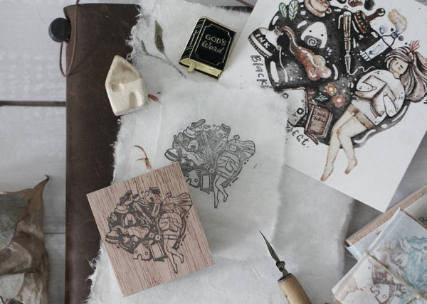 Black Milk Project Rubber Stamp - Me Time Series- Stationery BMP159