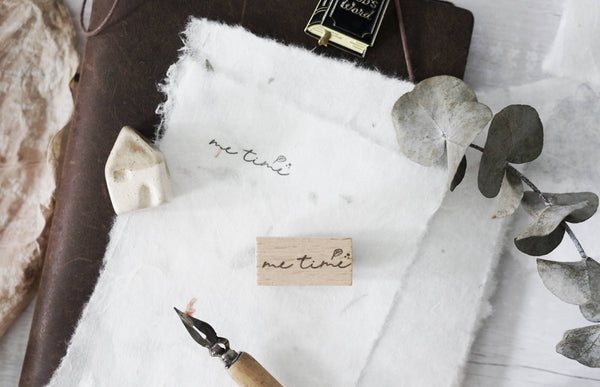 Black Milk Project Rubber Stamp - Me Time Series- Mini Word BMP162