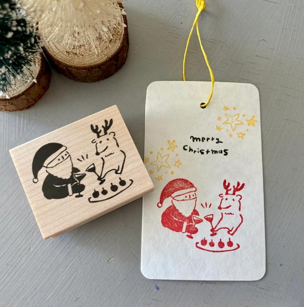 Hankodori はんこどり 0187 Santa & Reindeer Party