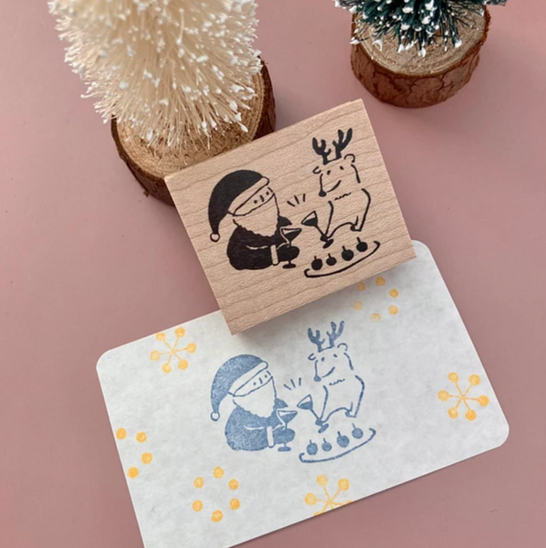 Hankodori はんこどり 0187 Santa & Reindeer Party