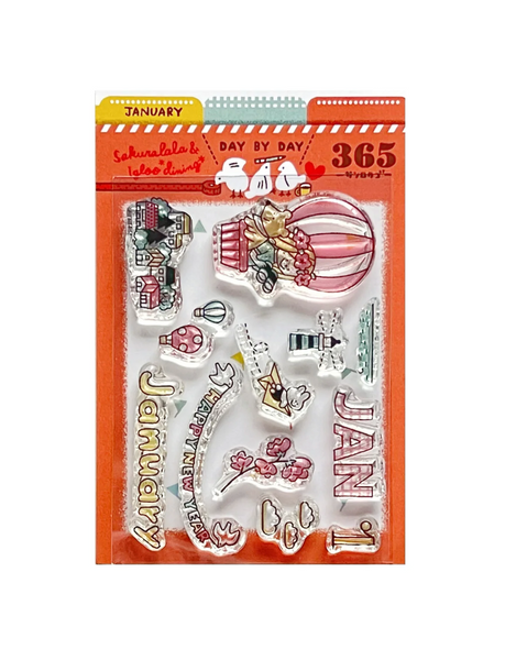 Sakuralala - 365 : January | Clear Stamp Set Day By Day Series