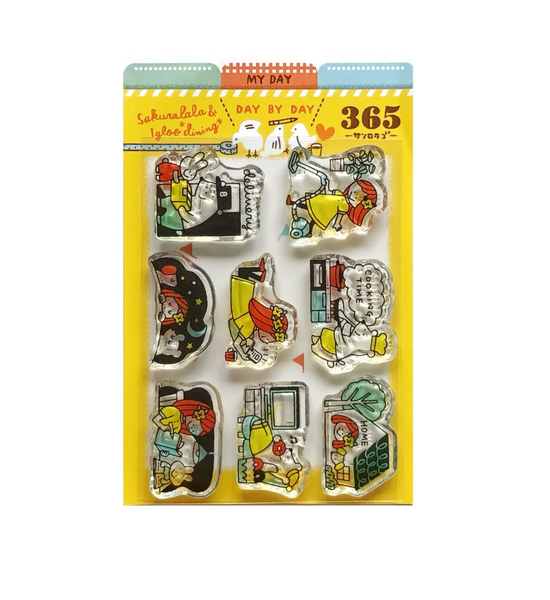 Sakuralala - 365 : My Day | Clear Stamp Set Day By Day Series