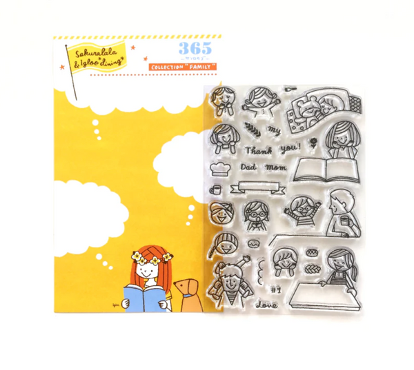 Sakuralala - 365 : Family | Clear Stamp Set