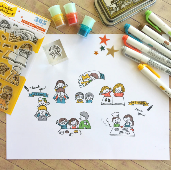 Sakuralala - 365 : Family | Clear Stamp Set