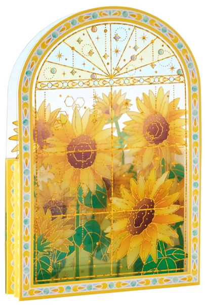 Sanrio Pop-Up Greeting Card - Sunflowers on the Windowsill 22