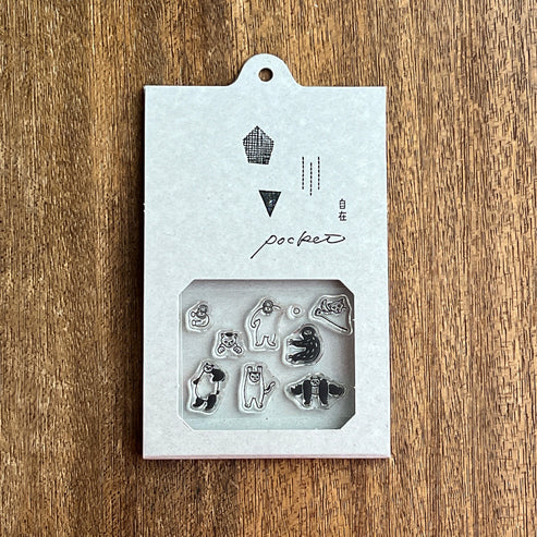 Nombre - JIZAI Clear Stamp POCKET Nan-nidemo Mazari-tai 02