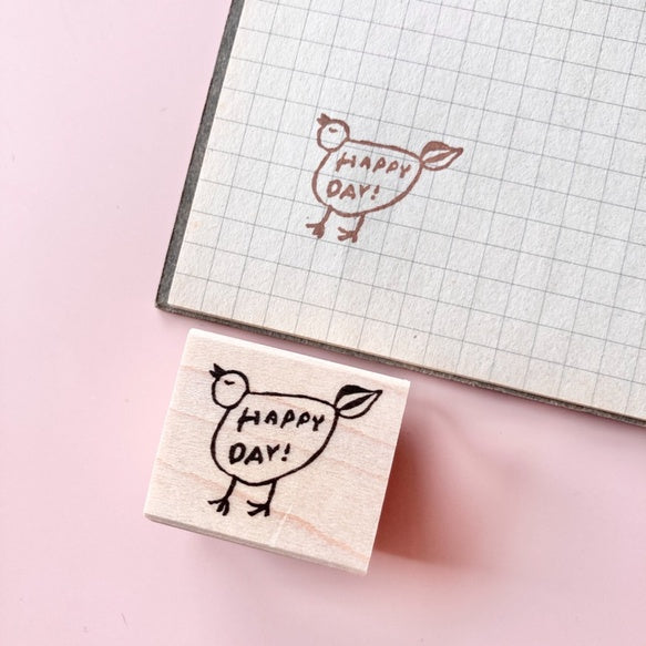 Hankodori はんこどり 0091- Bird (happy day!)