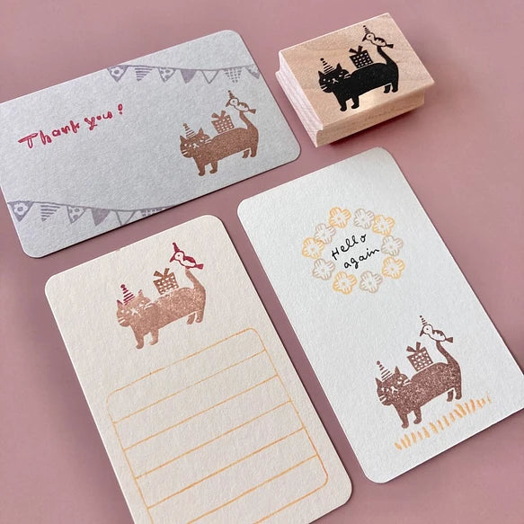 Hankodori はんこどり 0232 - Cats,Birds andGifts(small)