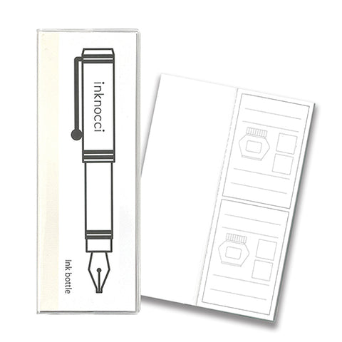 Kamiterior Inknocci Fountain Pen + Ink Swatch Notebook | Ink Bottle type