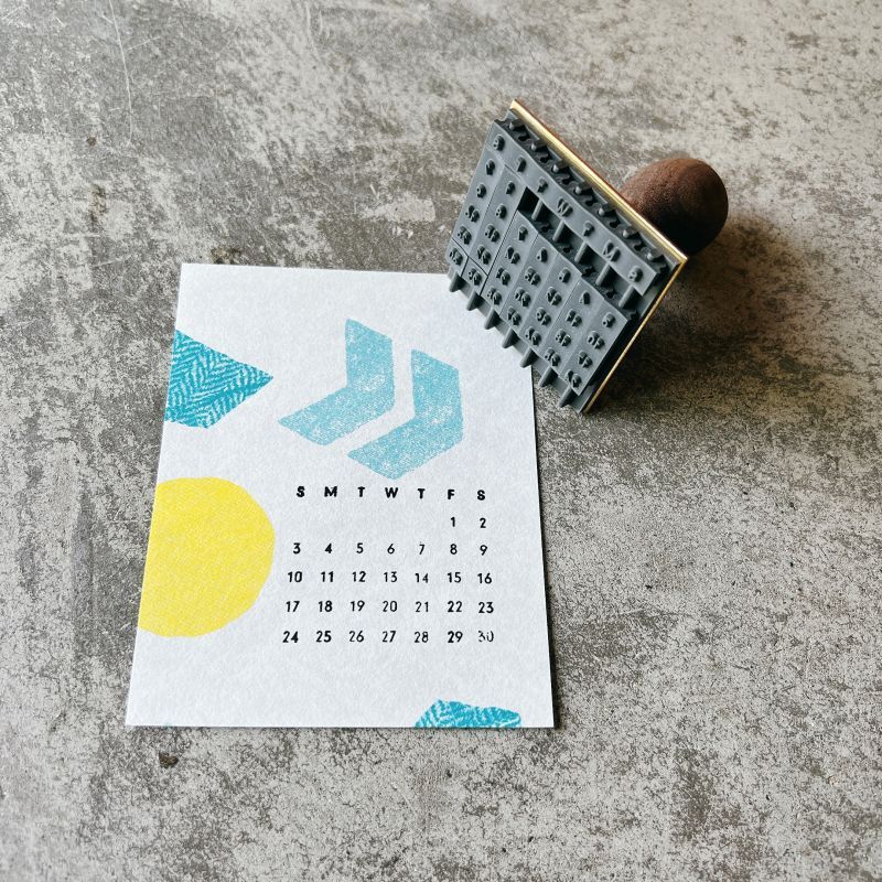perpetual calendar stamp - Shop miciacrafts Stamps & Stamp Pads