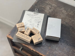 OEDA Letterpress - Rubber Stamp Set - Standard