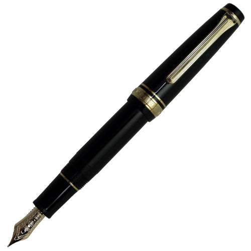 SAILOR Fountain Pen Professional Gear Slim Mini Gold Fountain Pen - Black - Fine(11-1303-220)