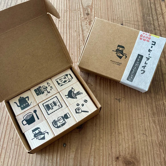 Hankodori はんこどり 5034 - Coffee break series - Full set