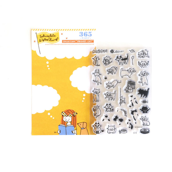 Sakuralala - 365 : Friends - Cat | Clear Stamp Set