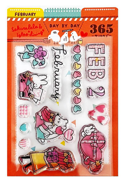 Sakuralala - 365 : February 2023 | Clear Stamp Set Day By Day Series