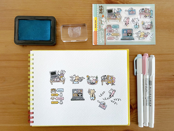 Sakuralala - 365 : Good Job | Clear Stamp Set