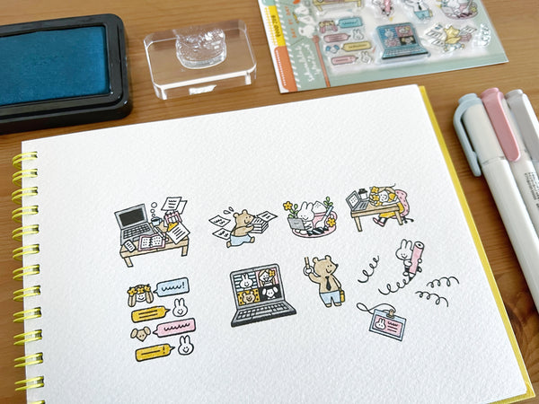 Sakuralala - 365 : Good Job | Clear Stamp Set