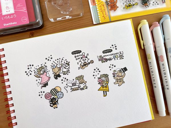 Sakuralala - 365 : Happy Days | Clear Stamp Set