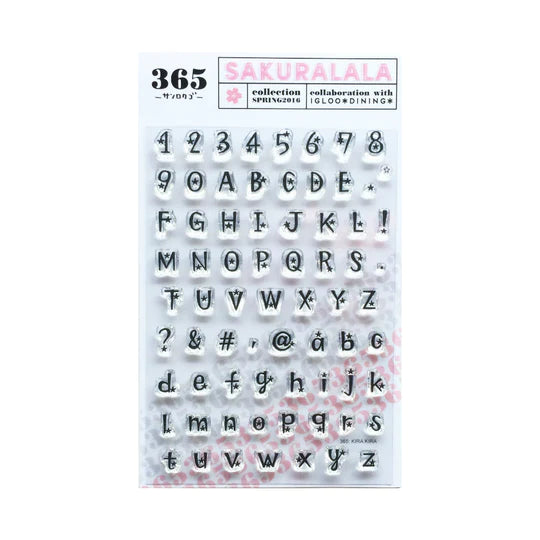 Sakuralala - 365 : Kira Kira | Clear Stamp Set