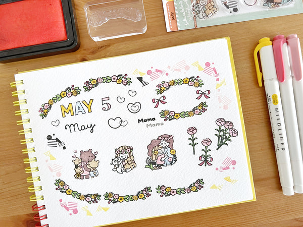 Sakuralala - 365 : May 2023 | Clear Stamp Set Day By Day Series