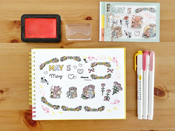 Sakuralala - 365 : May 2023 | Clear Stamp Set Day By Day Series