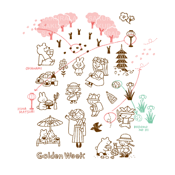 Sakuralala - 365 : Nippon - Haru | Clear Stamp Set