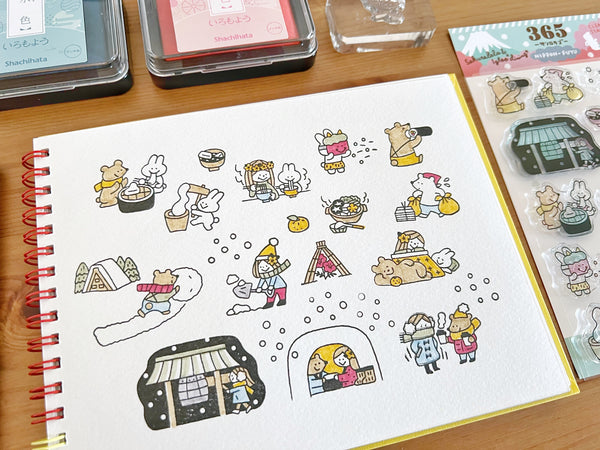 Sakuralala - 365 : Nippon - Fuyu | Clear Stamp Set