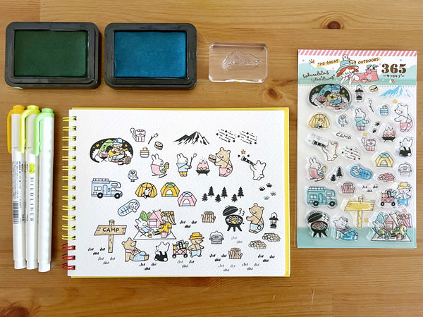 Sakuralala - 365 : The Great Outdoors | Clear Stamp Set