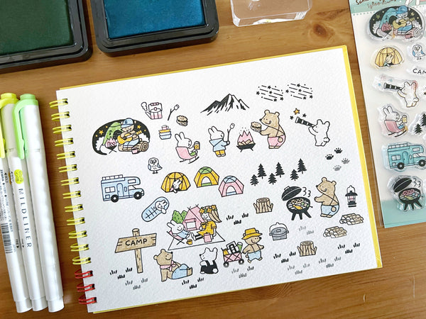 Sakuralala - 365 : The Great Outdoors | Clear Stamp Set