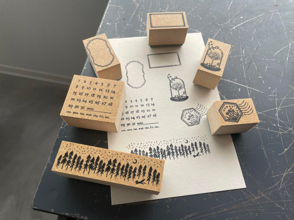 OEDA Letterpress - Rubber Stamp Set - Journal