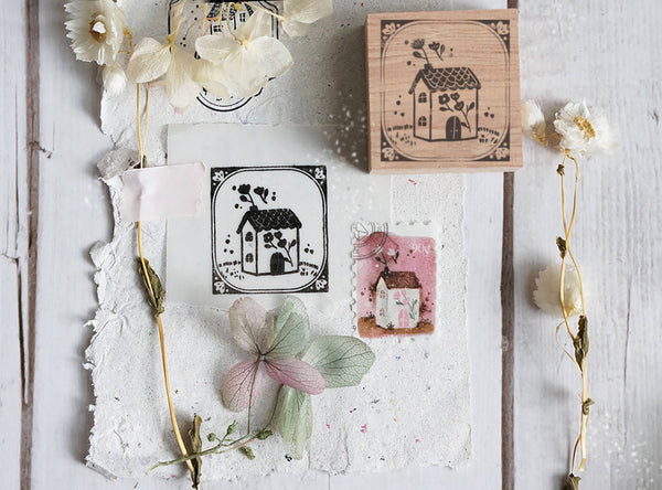 Black Milk Project Rubber Stamp - House Series - Flower Chimney BMP109