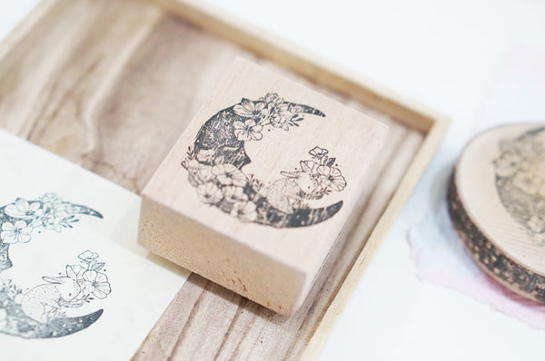 Black Milk Project Rubber Stamp - Moon Rabbit  BMP022