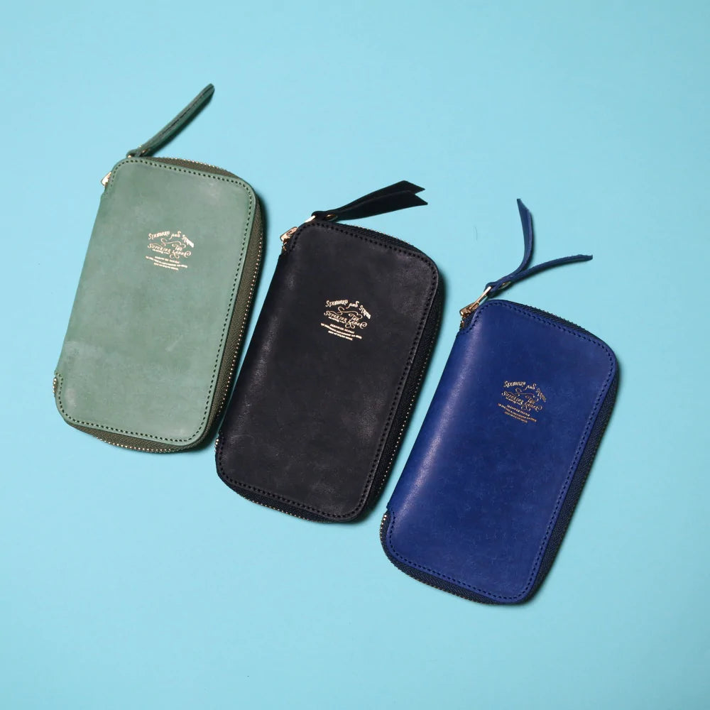 TSL] Leather Zip Pen Case // Summer Blue [LIMITED EDITION] – Baum