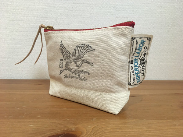 The Superior Labor - White Crane Pouch | Original & Limited Edition